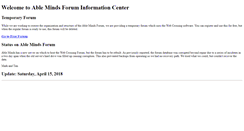 Desktop Screenshot of forum.ableminds.com