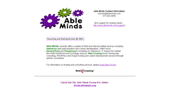 Desktop Screenshot of ableminds.com